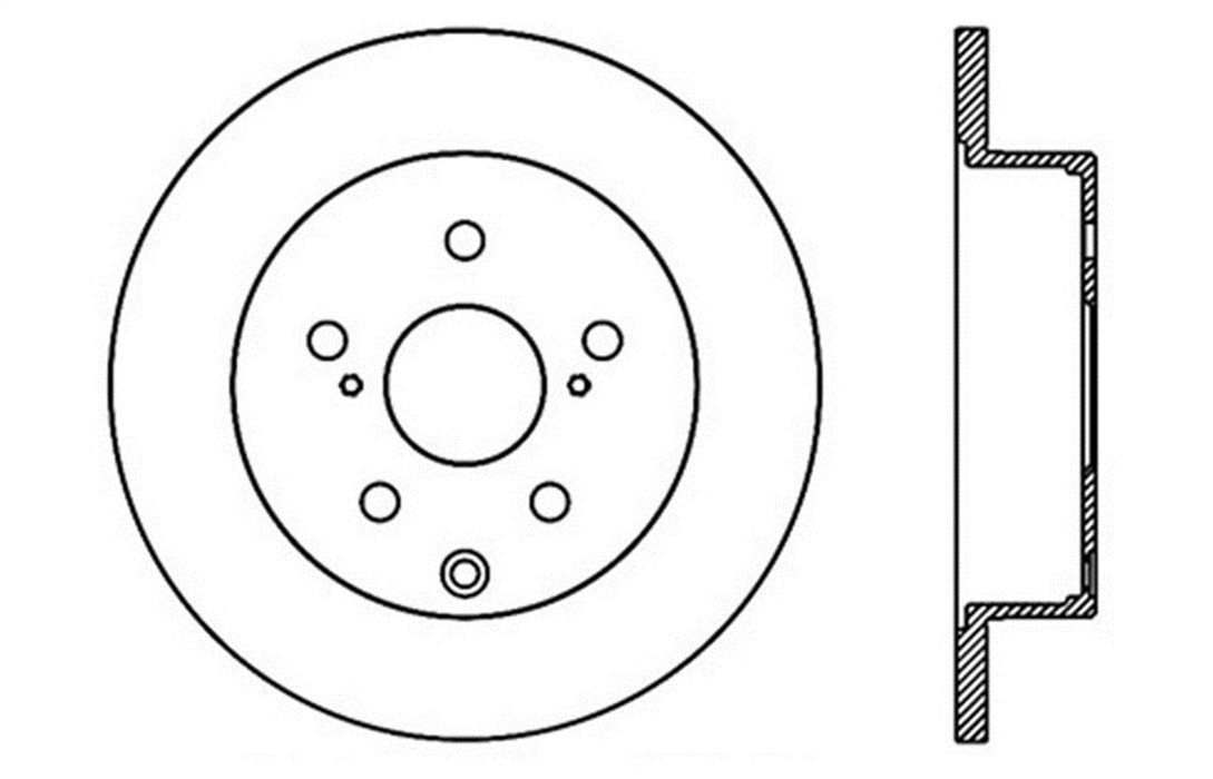 StopTech 128.44145CR StopTech Sport Cryo Drilled Brake Rotor; Rear Right - Truck Part Superstore