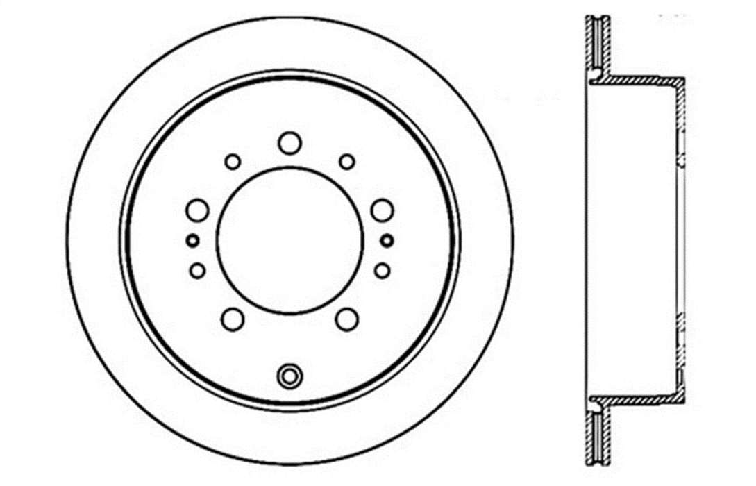 StopTech 128.44157CR StopTech Sport Cryo Drilled Brake Rotor; Rear Right - Truck Part Superstore
