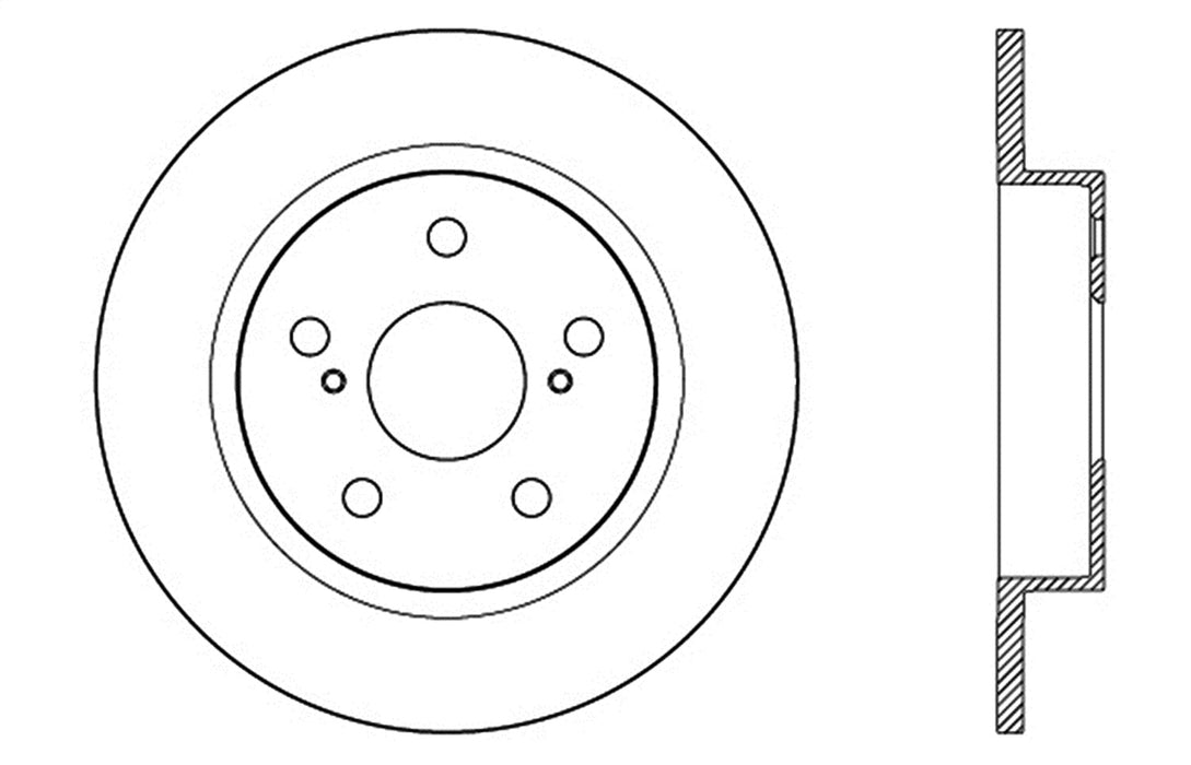 StopTech 128.44179R StopTech Sport Cross Drilled Brake Rotor; Rear Right - Truck Part Superstore