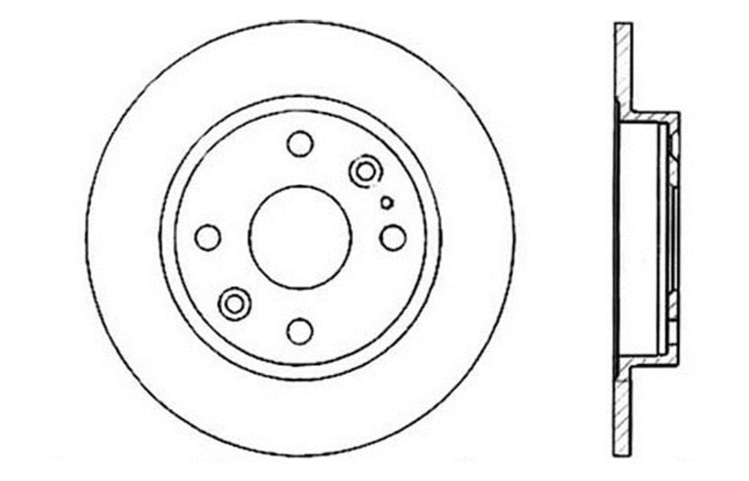 StopTech 128.45035CL StopTech Sport Cryo Cross Drilled Brake Rotor; Rear Left - Truck Part Superstore