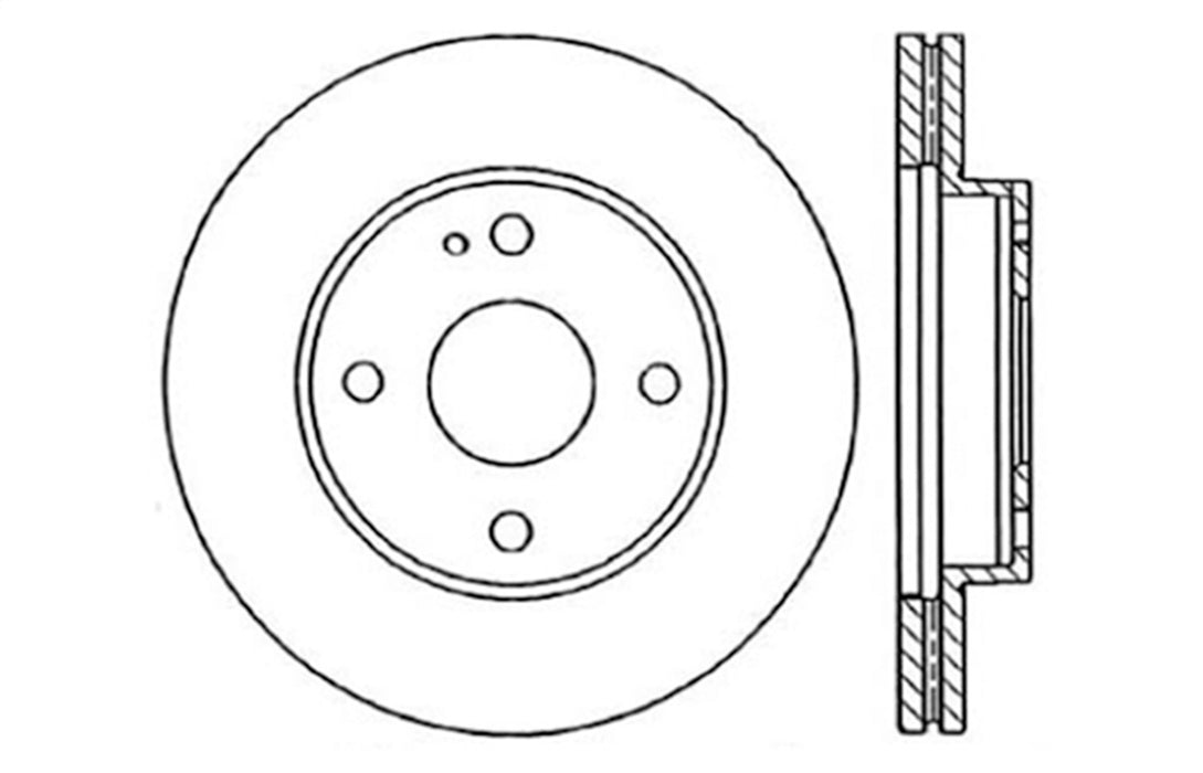StopTech 128.45039R StopTech Sport Cross Drilled Brake Rotor; Front Right - Truck Part Superstore