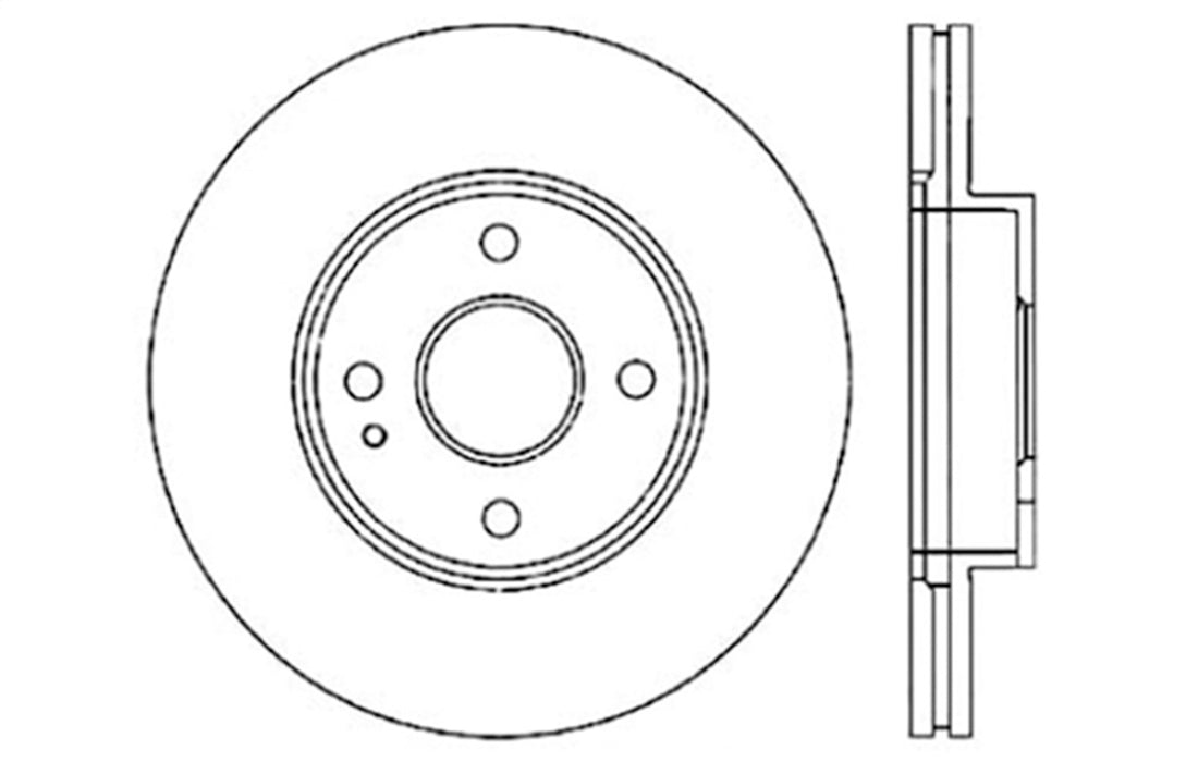 StopTech 128.45040L StopTech Sport Cross Drilled Brake Rotor; Front Left - Truck Part Superstore
