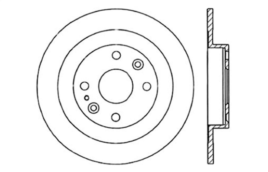 StopTech 128.45041R StopTech Sport Cross Drilled Brake Rotor; Rear Right - Truck Part Superstore