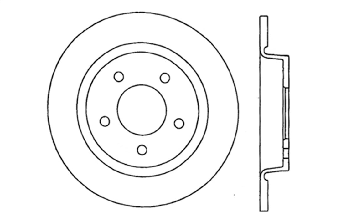StopTech 128.45067R StopTech Sport Cross Drilled Brake Rotor; Rear Right - Truck Part Superstore