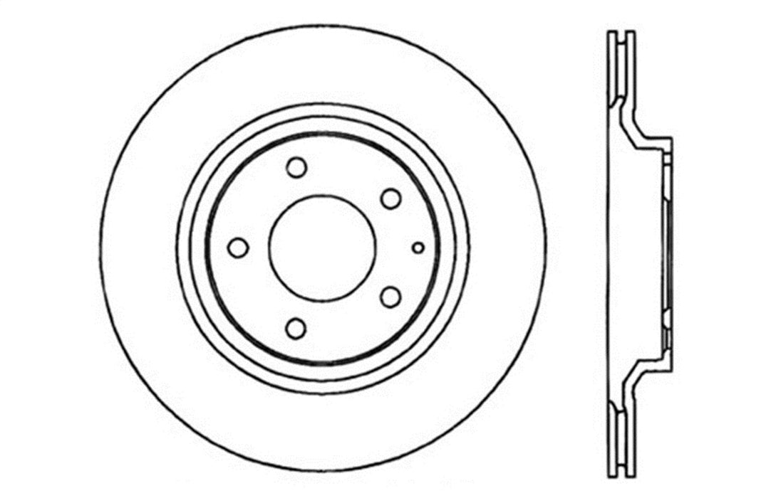 StopTech 128.45072R StopTech Sport Cross Drilled Brake Rotor; Rear Right - Truck Part Superstore