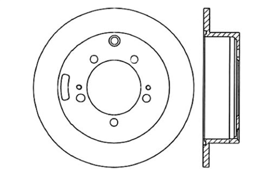 StopTech 128.46047CL StopTech Sport Cryo Cross Drilled Brake Rotor; Rear Left - Truck Part Superstore