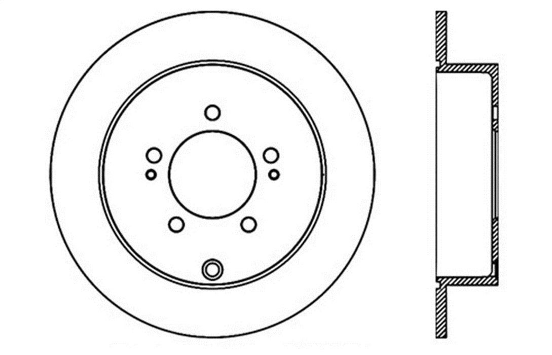 StopTech 128.46074R StopTech Sport Cross Drilled Brake Rotor; Rear Right - Truck Part Superstore