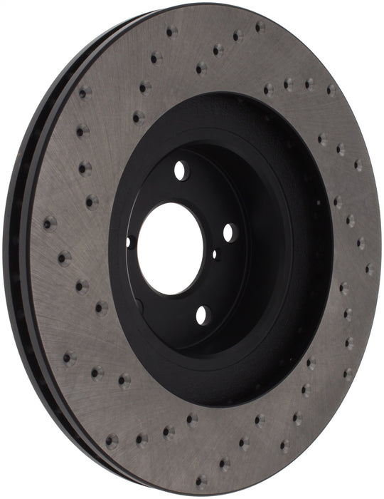 StopTech 128.47018L StopTech Sport Cross Drilled Brake Rotor; Front Left - Truck Part Superstore