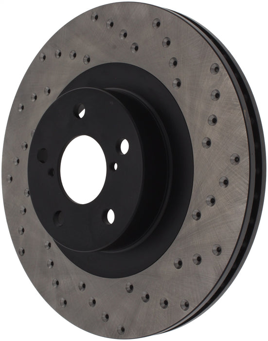 StopTech 128.47018L StopTech Sport Cross Drilled Brake Rotor; Front Left - Truck Part Superstore