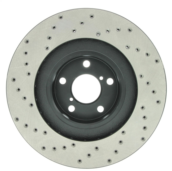 StopTech 128.47018L StopTech Sport Cross Drilled Brake Rotor; Front Left - Truck Part Superstore