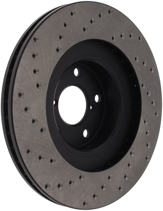 StopTech 128.47018R StopTech Sport Cross Drilled Brake Rotor; Front Right - Truck Part Superstore