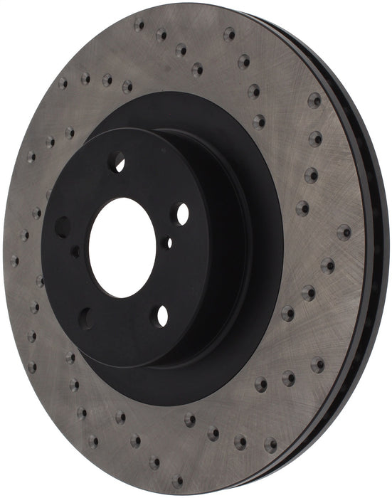 StopTech 128.47018R StopTech Sport Cross Drilled Brake Rotor; Front Right - Truck Part Superstore