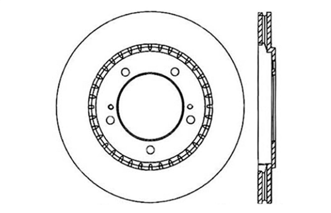 StopTech 128.48008R StopTech Sport Cross Drilled Brake Rotor; Front Right - Truck Part Superstore