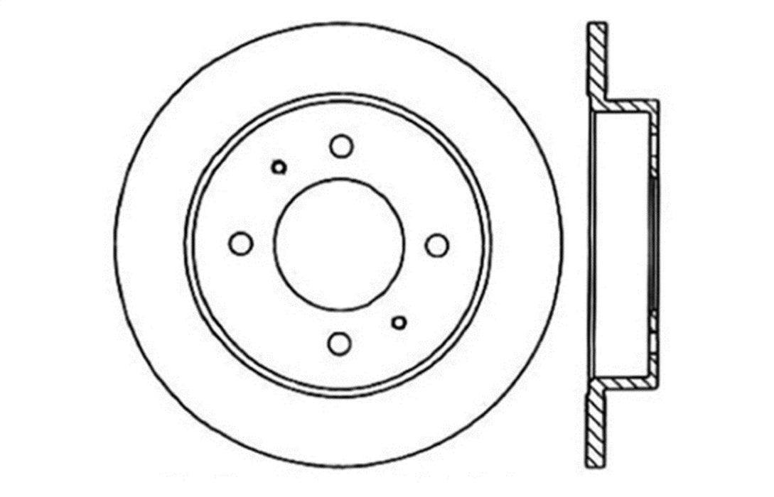 StopTech 128.51006L StopTech Sport Cross Drilled Brake Rotor; Rear Left - Truck Part Superstore
