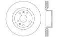 StopTech 128.51038CL StopTech Sport Cryo Cross Drilled Brake Rotor; Front Left - Truck Part Superstore