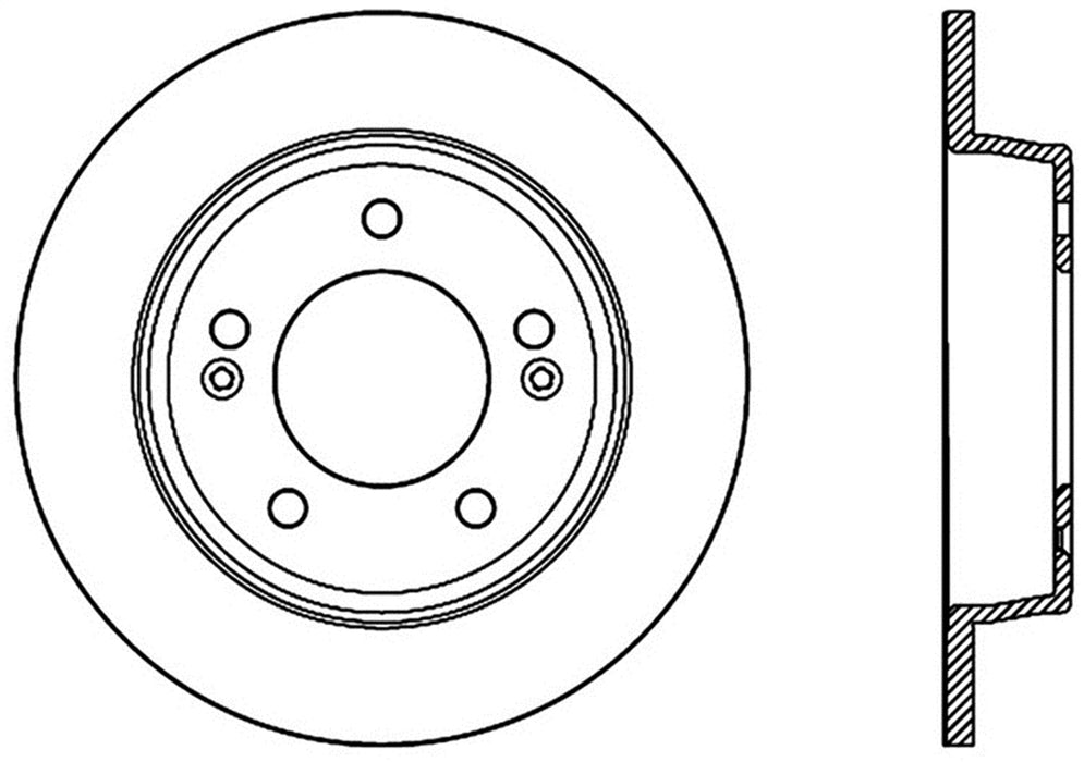 StopTech 128.51043R StopTech Sport Cross Drilled Brake Rotor; Rear Right - Truck Part Superstore