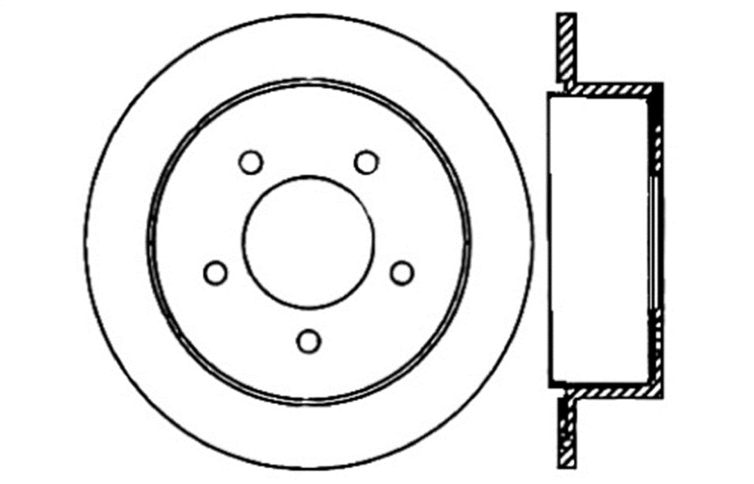 StopTech 128.58002CR StopTech Sport Cryo Drilled Brake Rotor; Rear Right - Truck Part Superstore