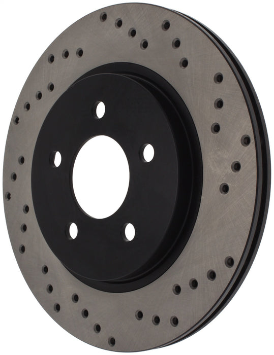 StopTech 128.61087L StopTech Sport Cross Drilled Brake Rotor; Rear Left - Truck Part Superstore