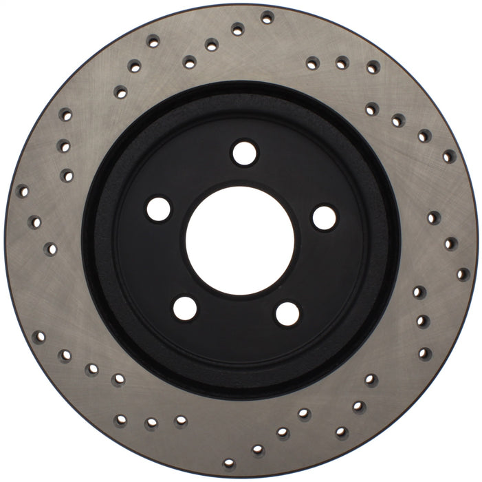 StopTech 128.61087L StopTech Sport Cross Drilled Brake Rotor; Rear Left - Truck Part Superstore