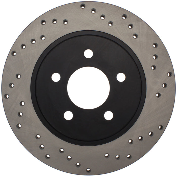 StopTech 128.61087L StopTech Sport Cross Drilled Brake Rotor; Rear Left - Truck Part Superstore