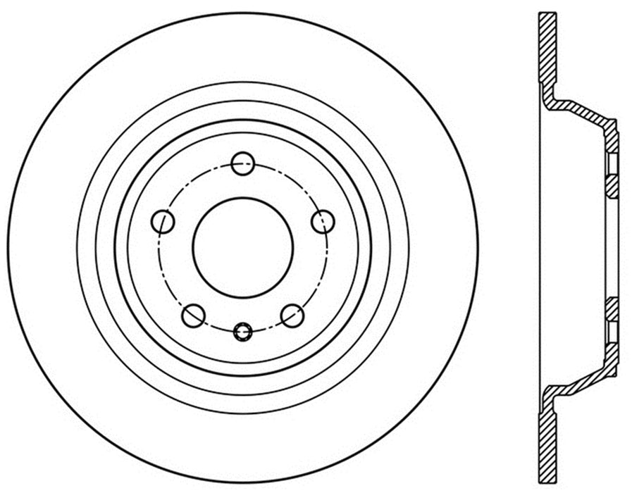 StopTech 128.61103R StopTech Sport Cross Drilled Brake Rotor; Rear Right - Truck Part Superstore