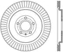StopTech 128.61105R StopTech Sport Cross Drilled Brake Rotor; Rear Right - Truck Part Superstore