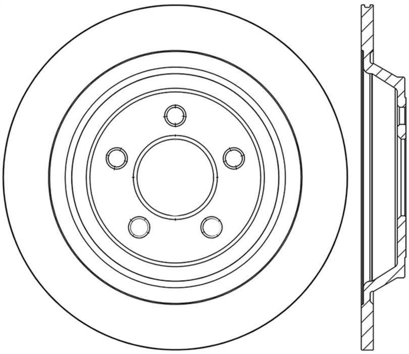 StopTech 128.61111L StopTech Sport Cross Drilled Brake Rotor; Rear Left - Truck Part Superstore