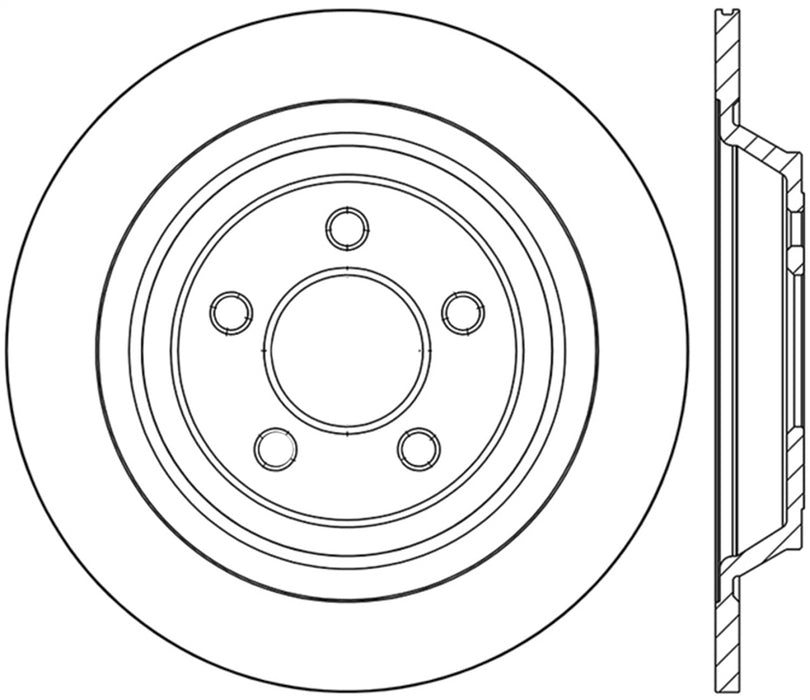 StopTech 128.61111R StopTech Sport Cross Drilled Brake Rotor; Rear Right - Truck Part Superstore