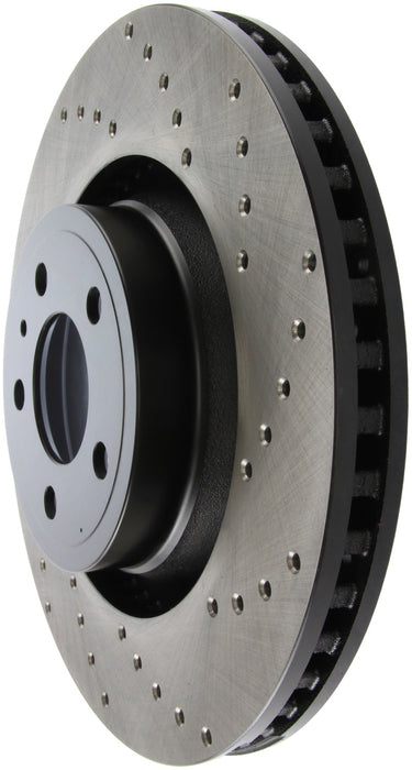 StopTech 128.61114L StopTech Sport Cross Drilled Brake Rotor; Front Left - Truck Part Superstore