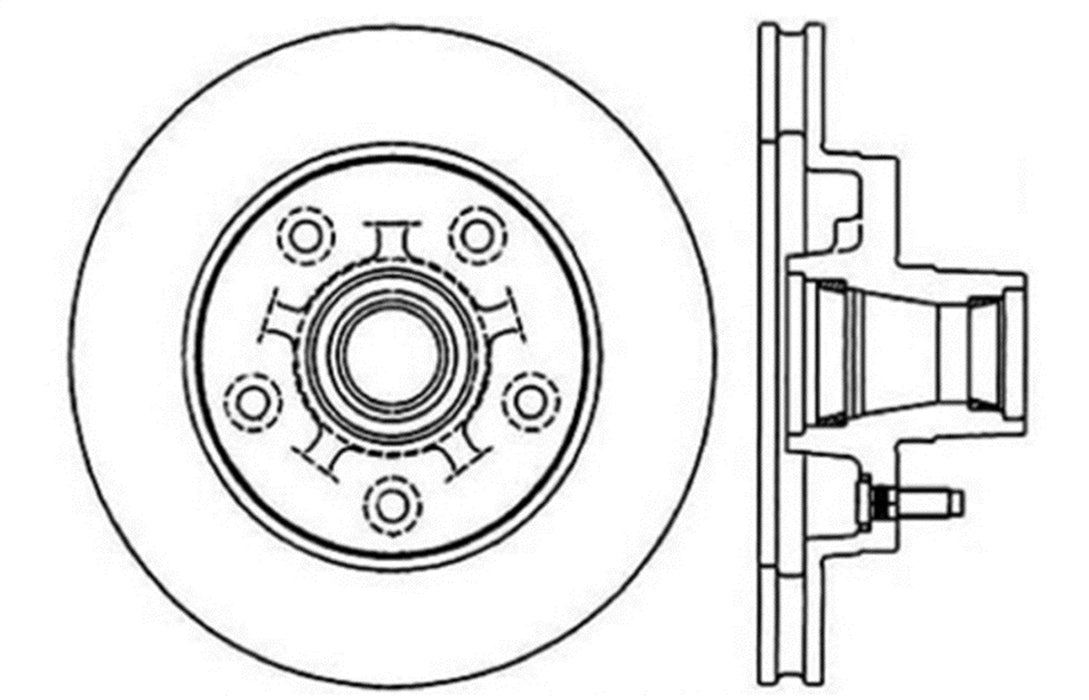 StopTech 128.62013CR StopTech Sport Cryo Cross Drilled Brake Rotor; Front Right - Truck Part Superstore