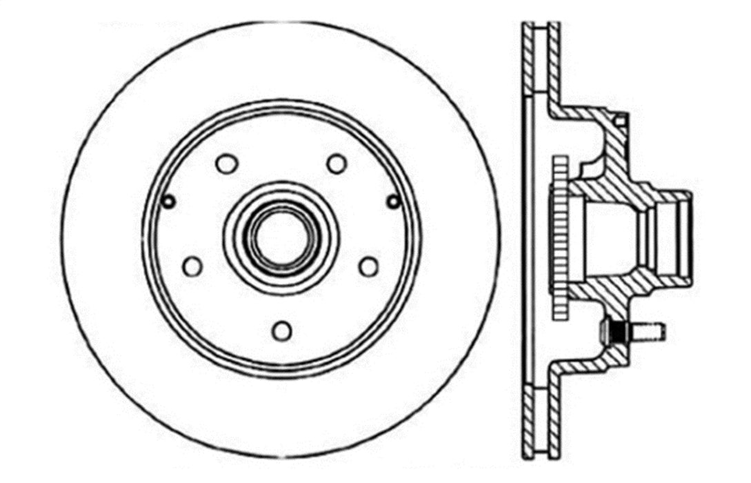 StopTech 128.62035CL StopTech Sport Cryo Cross Drilled Brake Rotor; Front Left - Truck Part Superstore