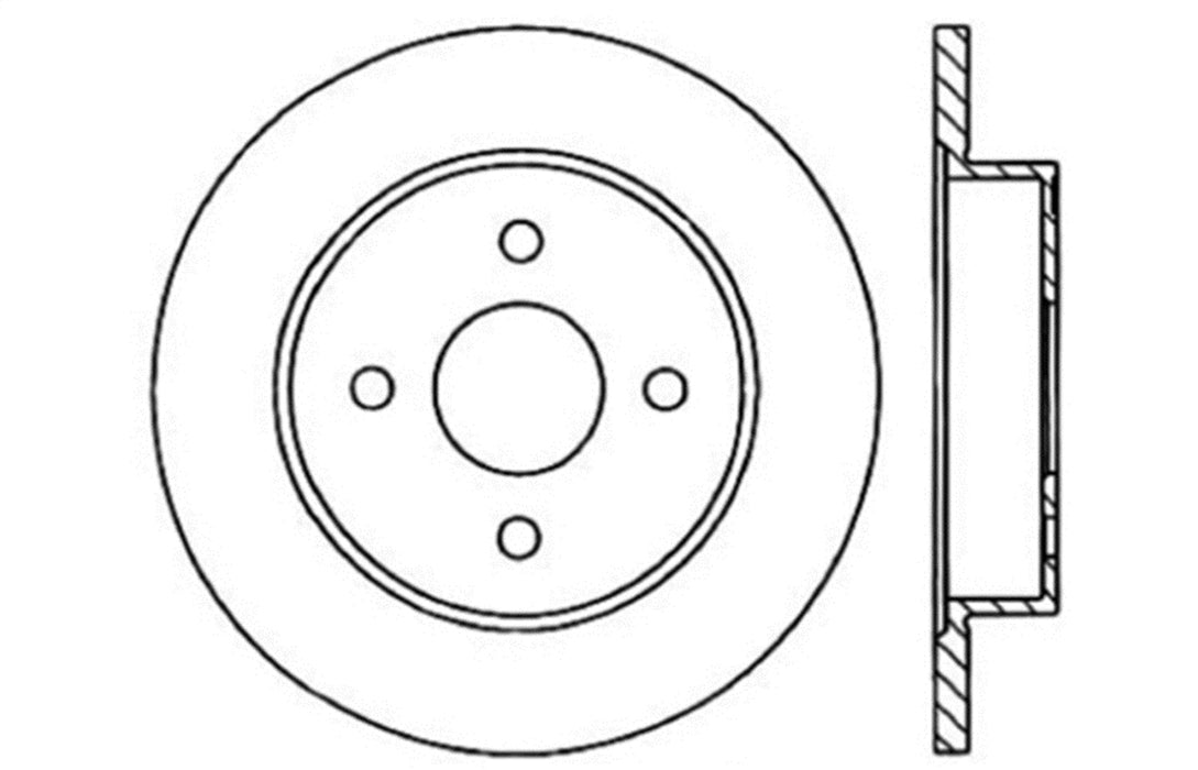 StopTech 128.62037CR StopTech Sport Cryo Cross Drilled Brake Rotor; Rear Right - Truck Part Superstore