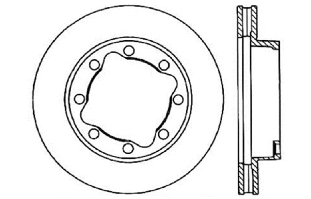 StopTech 128.62042CL StopTech Sport Cryo Cross Drilled Brake Rotor; Front Left - Truck Part Superstore