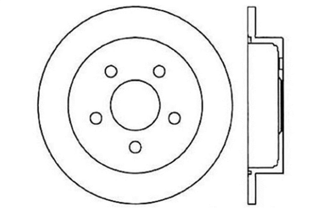StopTech 128.62058R StopTech Sport Cross Drilled Brake Rotor; Rear Right - Truck Part Superstore