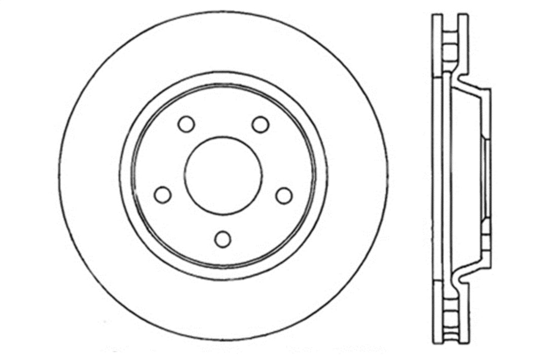 StopTech 128.62073CL StopTech Sport Cryo Cross Drilled Brake Rotor; Front Left - Truck Part Superstore