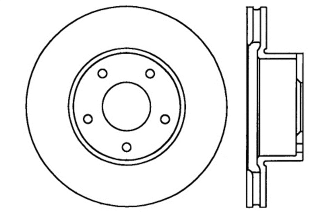 StopTech 128.62089CR StopTech Sport Cryo Cross Drilled Brake Rotor; Front Right - Truck Part Superstore