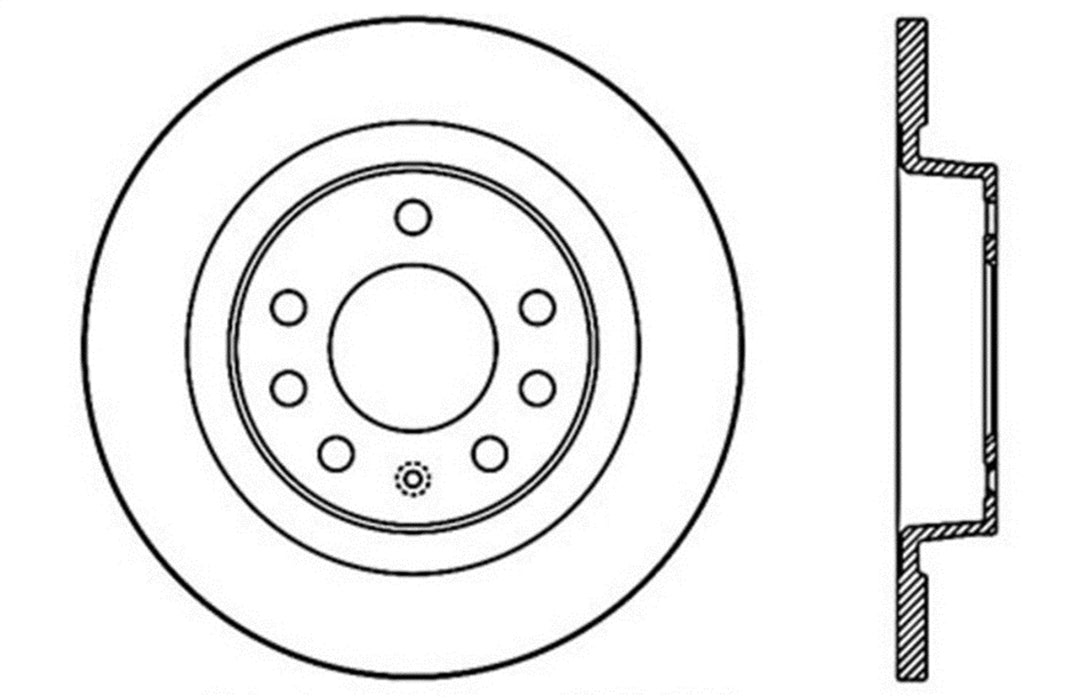 StopTech 128.62094R StopTech Sport Cross Drilled Brake Rotor; Rear Right - Truck Part Superstore