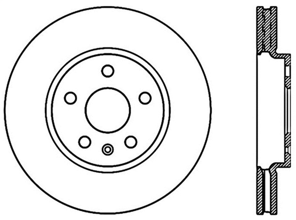 StopTech 128.62106L StopTech Sport Cross Drilled Brake Rotor; Front Left - Truck Part Superstore