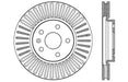 StopTech 128.62120CL StopTech Sport Cryo Cross Drilled Brake Rotor; Front Left - Truck Part Superstore