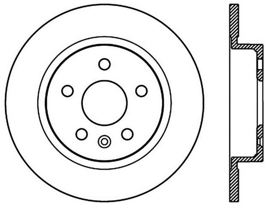 StopTech 128.62125R StopTech Sport Cross Drilled Brake Rotor; Rear Right - Truck Part Superstore
