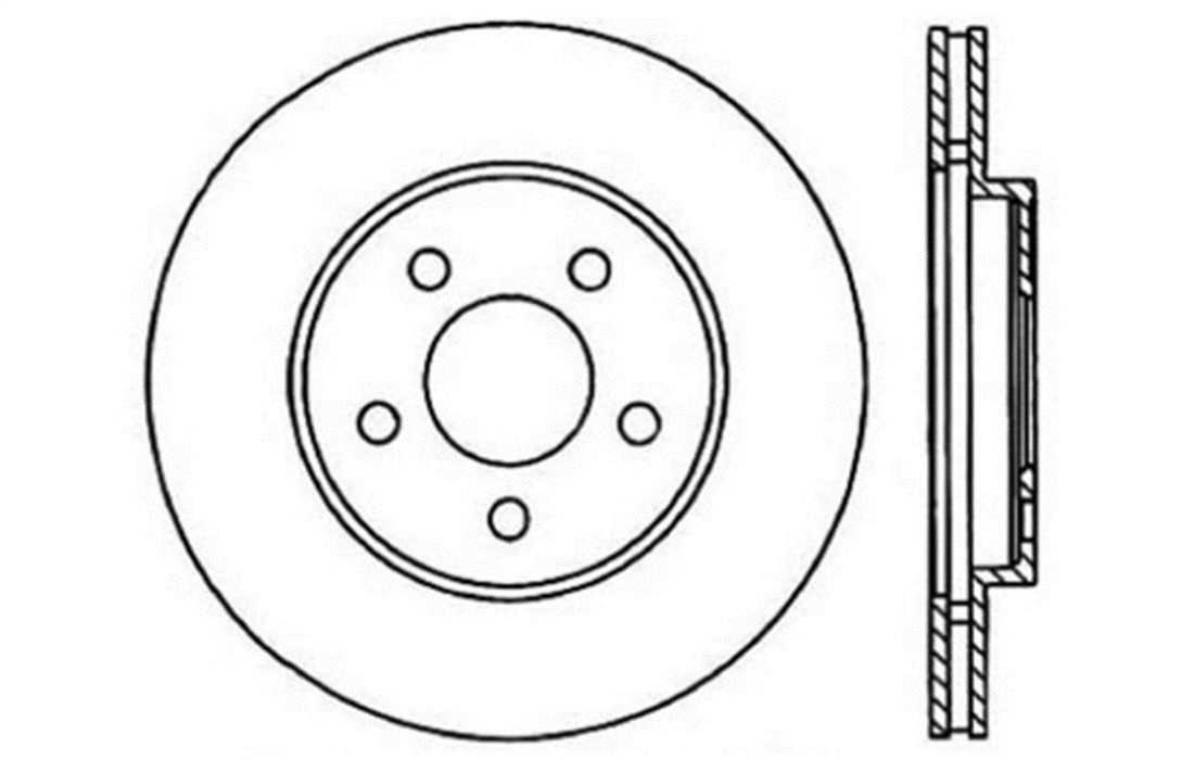 StopTech 128.63039R StopTech Sport Cross Drilled Brake Rotor; Front Right - Truck Part Superstore