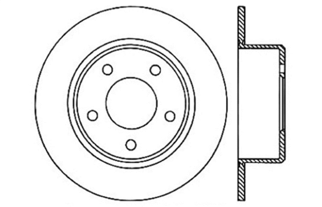 StopTech 128.63060R StopTech Sport Cross Drilled Brake Rotor; Rear Right - Truck Part Superstore