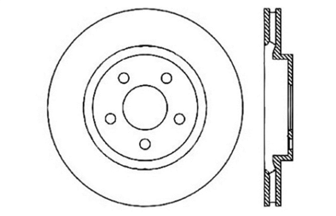 StopTech 128.63062CR StopTech Sport Cryo Cross Drilled Brake Rotor; Rear Right - Truck Part Superstore