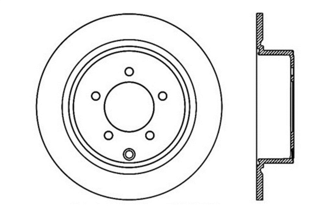 StopTech 128.63069L StopTech Sport Cross Drilled Brake Rotor; Rear Left - Truck Part Superstore