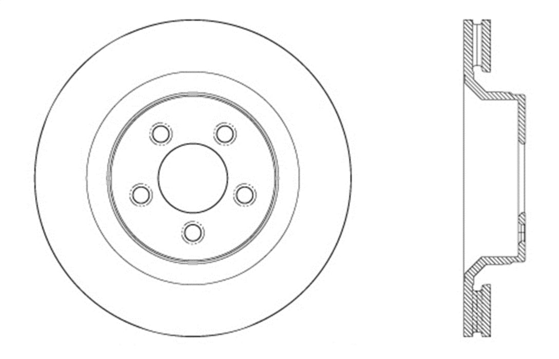StopTech 128.63078L StopTech Sport Cross Drilled Brake Rotor; Front Left - Truck Part Superstore