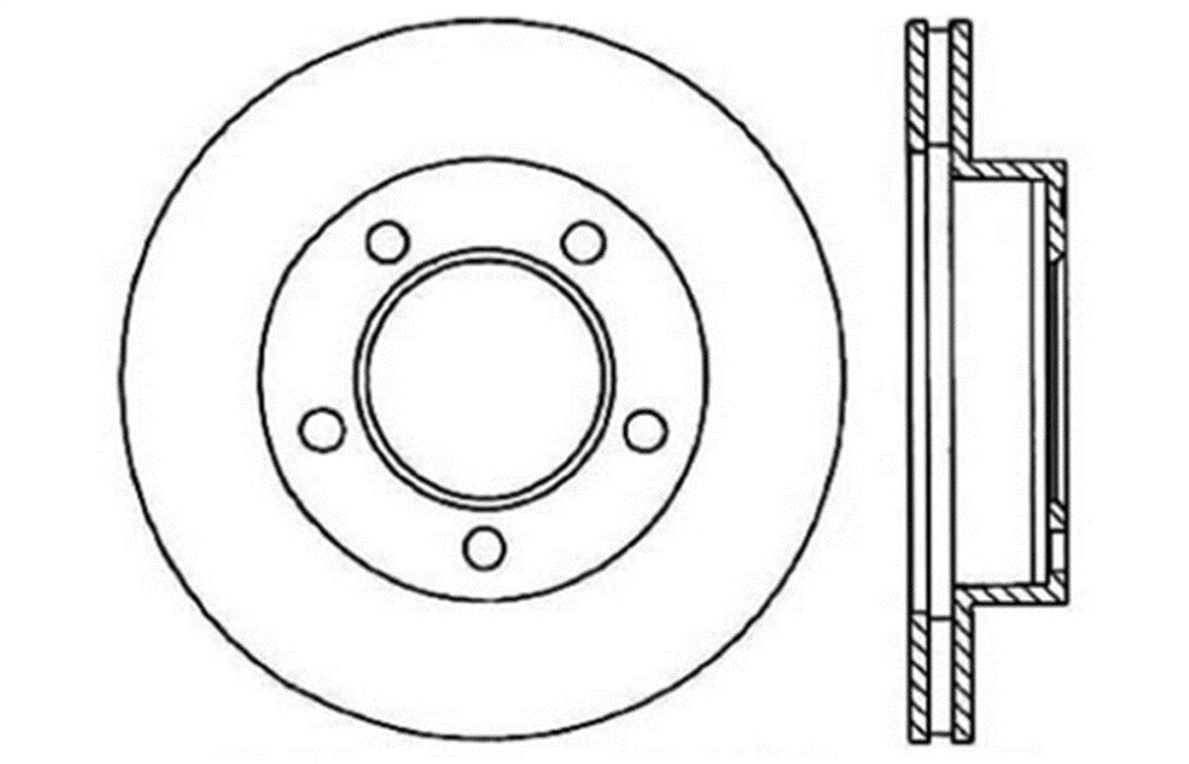 StopTech 128.65041L StopTech Sport Cross Drilled Brake Rotor; Front Left - Truck Part Superstore