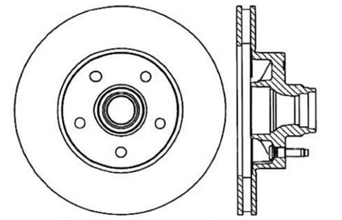 StopTech 128.65051R StopTech Sport Cross Drilled Brake Rotor; Front Right - Truck Part Superstore