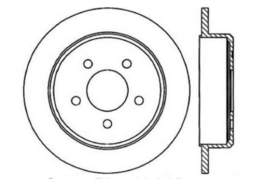 StopTech 128.65052R StopTech Sport Cross Drilled Brake Rotor; Rear Right - Truck Part Superstore