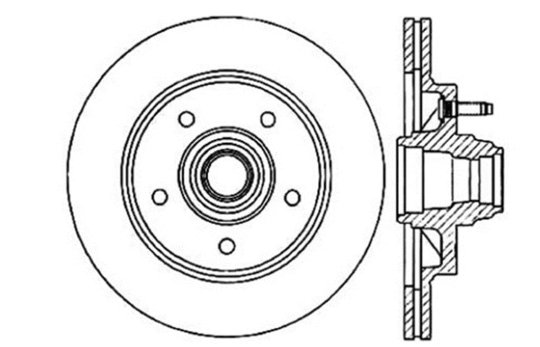 StopTech 128.65055R StopTech Sport Cross Drilled Brake Rotor; Front Right - Truck Part Superstore