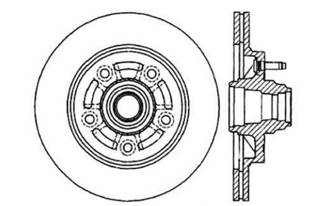 StopTech 128.65056L StopTech Sport Cross Drilled Brake Rotor; Front Left - Truck Part Superstore